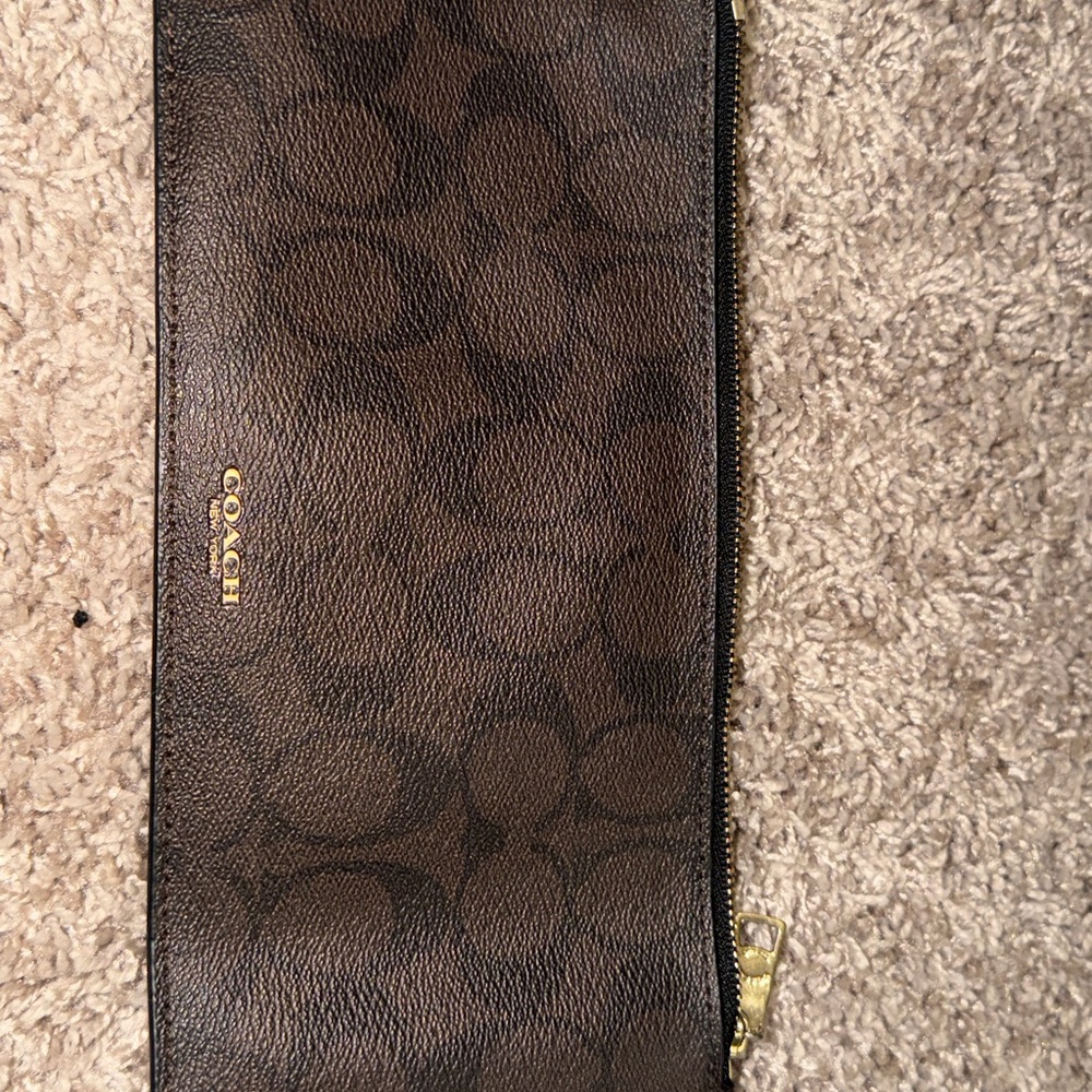 Coach Brown Zip Wallet